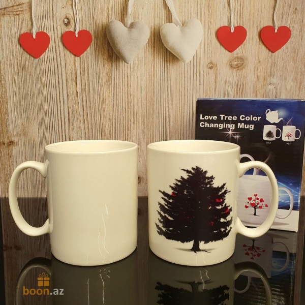 Кружка хамелеон "Дерево любви" Love tree